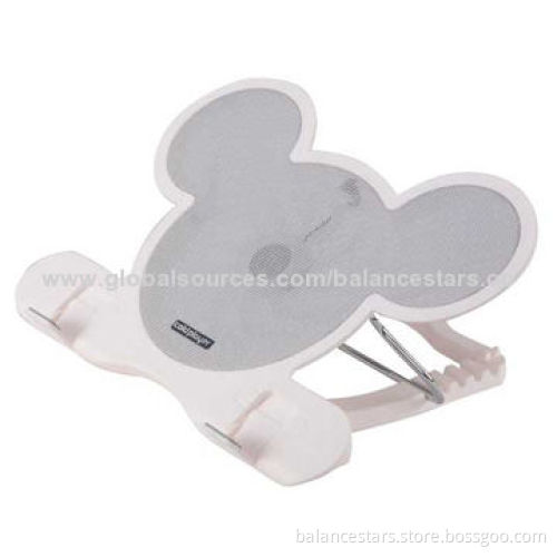 Micky-Style Laptop Cooling Pad, Height Adjustable, with 140mm Fan, White